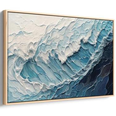 Imagem de Quadro Mar - Pintura do Movimento das Ondas Eternas - Mioquadros, 120x
