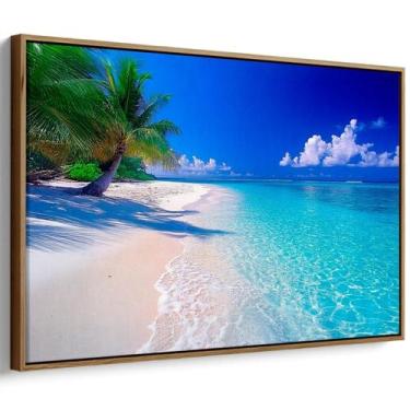 Imagem de Quadro decorativo Mar Azul - Mioquadros, 120x80 cm, Tabaco