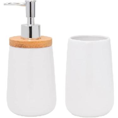 Imagem de Jogo de Banheiro Mimo Style Bambu White 2 Peças