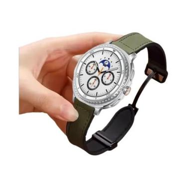 Imagem de Pulseira De Silicone E Couro De 40mm, 44mm, 46mm Para Samsung Galaxy W