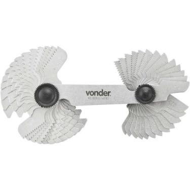 Imagem de Calibre/pente de Rosca com 52 Lâminas, 0,25 mm - 6 mm, CR 052, Vonder 