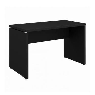 Imagem de Mesa Escritório 1,20x0,60m - S/ Gavetas - PRETO/PRETO - 26005 - GEBB W