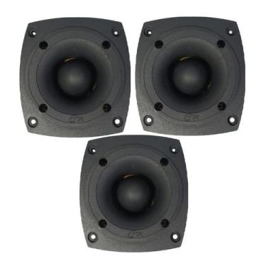 Imagem de Kit 3 Super Tweeter Profissional 120w Rms 8 Ohms Tuiter - Compet