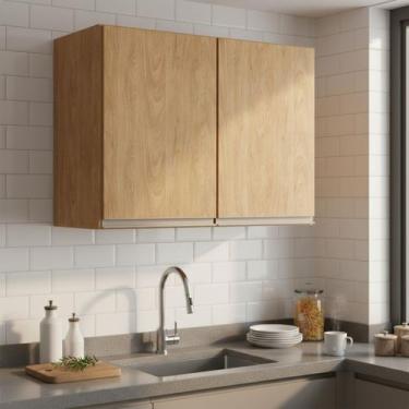 Imagem de Armário Aéreo de Cozinha Essenza 2 Portas 80cm Móvel na Caixa - Mvel n