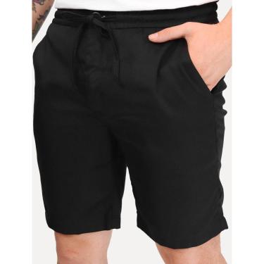 Imagem de Bermuda Calvin Klein Jeans Masculina Chino Cotton Elastic Preta-Masculino