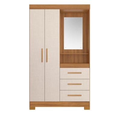 Imagem de Guarda Roupa Notável NT 6020 EF 270 Solteiro 2 Portas 3 Gavetas 108cm 