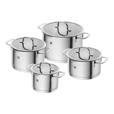 Imagem de Conjunto 4 panelas zwilling true flow redondas em aço inox 669200040