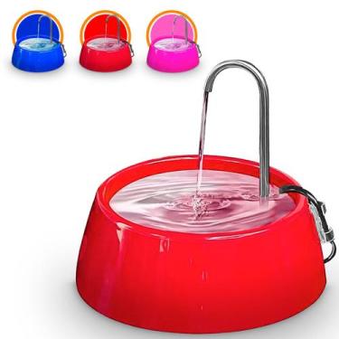 Imagem de Fonte Bebedouro Automático Para Cães e Gatos Bivolt 1 Litro - Mec Pet,