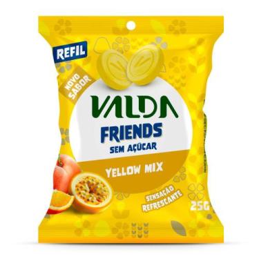 Imagem de Pastilha Valda Friends Yellow Mix Sem Açúcar Refil 25g