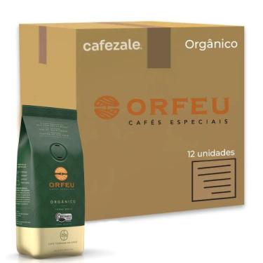 Imagem de Café em Grãos Premium Orfeu Orgânico Kit 12 Pacotes de 250g