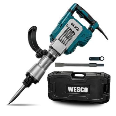 Imagem de Martelo Demolidor Wesco 65J 1700W Sistema Anti Vibração 16kg Maleta Ac