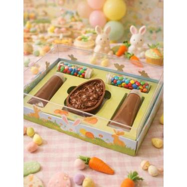Imagem de Caixa Ovo de Pascoa Monte seu Ovo C/Colher 100g Doce Gourmet - Crgfest