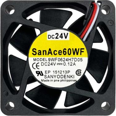 Imagem de Cooler 9WF0624H7D05 24V 0.12A 2.88W 3 Fios 3P 60X60X15 B2 - Sanyo Denk