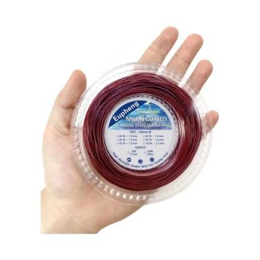 Imagem de Linha De Pesca De Aço Inoxidável Revestida De Nylon 7/49 Fios 92M 30M 