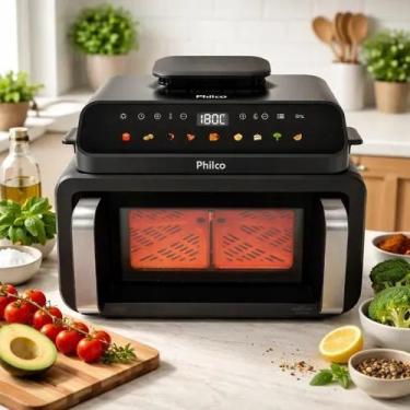 Imagem de Air fryer philco 11 litros paf11c com abertura frente e em cima, 110V,