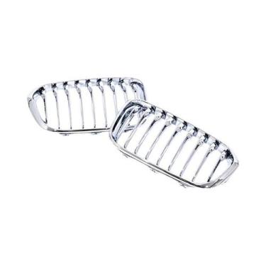 Imagem de Grelha Frontal Cromada Preta Brilhante Para BMW Série 1 F20 F21 116i 1