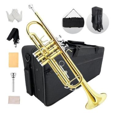 Imagem de Conjunto de Trompete YoungMonic Bb Padrão para Iniciantes com Estojo