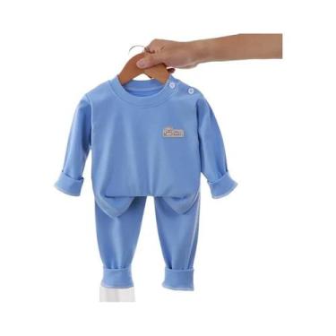 Imagem de Pijamas Infantis De Veludo Quente Para Primavera E Outono Com Estampa 