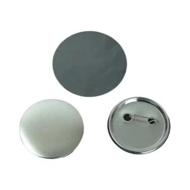 Imagem de Crachás De Metal Brilhante Com Alfinete, 100 Peças, 25mm, 32mm, 44mm, 