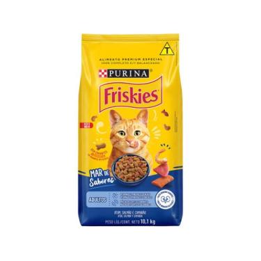 Imagem de Ração Friskies Para Gatos Adultos Mar de Sabores - 10,1Kg - Purina