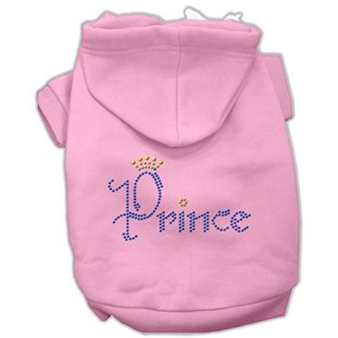 Imagem de Mirage Pet Products Moletons com capuz de strass Prince Strass, tamanho 12, rosa
