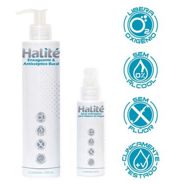 Imagem de Enxaguante Bucal + Spray para Mau Hálito Halité