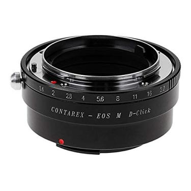 Imagem de Adaptador de montagem de lente Fotodiox Pro, lente Contarex (montagem CRX) para montagem de câmera sem espelho Canon EOS M (EF-m) com seletor de controle de abertura sem clique