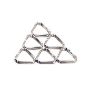 Imagem de Anel de ilhós para câmera HITHUT 6 pçs anel de anel dividido anel de anel de alça triangular gancho para câmera DSLR RF sem espelho (aço inoxidável)