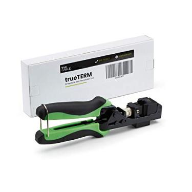 Imagem de trueCable — Ferramenta de terminação de macaco Keystone RJ45 de 90 graus, cabo Ethernet Cat5e/Cat6/Cat6A Terminação EZ, trueTERM