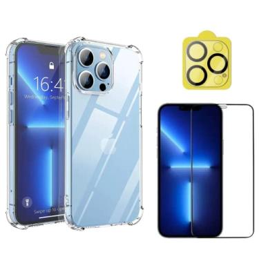 Imagem de Capa Capinha para iPhone 13 Mini, 13, 13 Pro, 13 Pro Max + Película de Vidro 3D + Película de Câmera - (C7COMPANY) (iPhone 13 Pro (6.1))