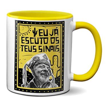 Imagem de Caneca Lula Presidente Eu Já Escuto Os Teus Sinais Esperança (Amarela)