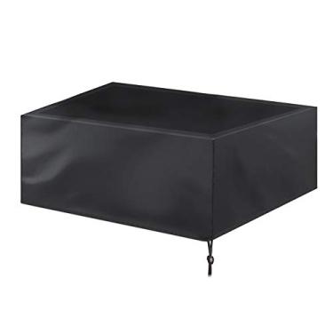 Imagem de SEIWEI Capa para mesa de bilhar de 2,13 m, capa para mesa de sinuca ao ar livre, dobrável e impermeável preta