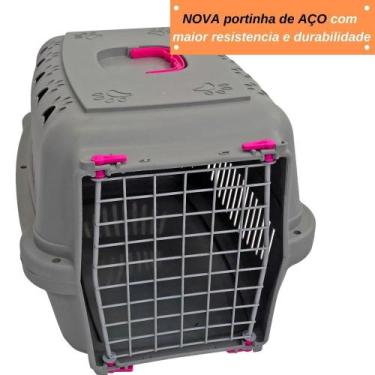 Imagem de Caixa De Transporte Pet N 2 Para Cães E Gatos Durapets Neon