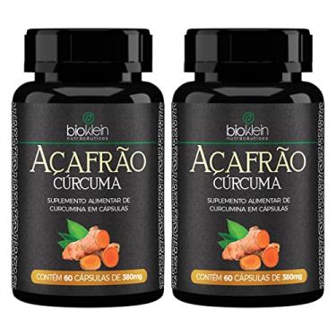 Imagem de Kit 2 Curcuma Longa L Açafrão 80mg Curcumina 60 Cápsulas Bioklein