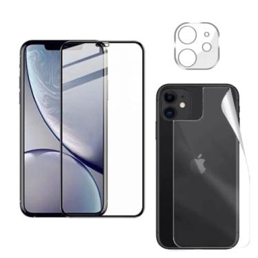 Imagem de Kit Película de Cerâmica 9D + Película Traseira de Cerâmica + Película de Câmera 3D Para iPhone 11 Tela de 6.1 Polegadas - (Hard Glass Store)