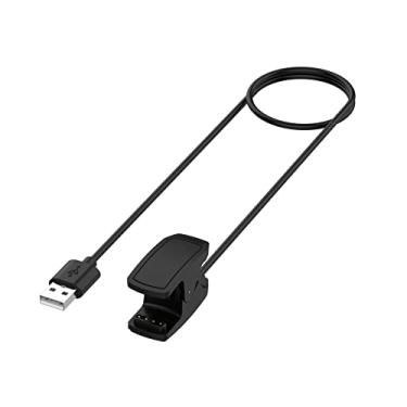Imagem de TECKEEN Cabo de carregamento USB de 1 m com clipe para carregador para relógio inteligente Garmin Descent G1