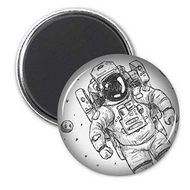 Imagem de Universe Alien Monster Astronauta Geladeira Ímã Adesivo Decoração Emblema Presente