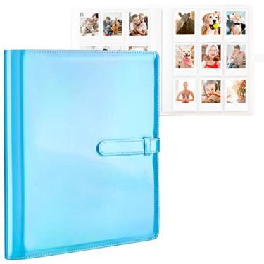 Imagem de Ablus Álbum de fotos com 360 bolsos para impressoras Polaroid Snap Touch Zip Mint Câmeras Fujifilm Instax Mini 12 11 9 8+ 8 7S LiPlay Instant Camera Film Printer (azul)