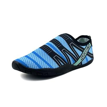 Imagem de Sapatilha Neoprene Aquatica Tenis Hibrido Versátil Top AS313 Cor:Azul Piscina;Tamanho:43