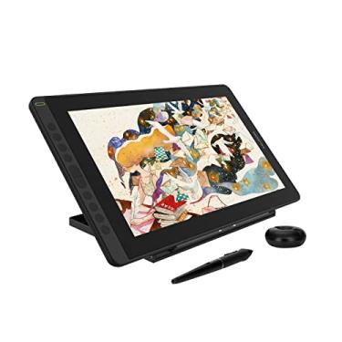 Imagem de Mesa digitalizadora HUION Kamvas 16-15,6 polegadas Tela Tablet Full Stacked Screen Anti Reflection 10 Keys Suporte Rápido para Android Pen Pressão Ajustável Tilt