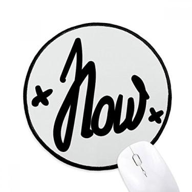 Imagem de Mousepad com citação divertida e escrita à mão, redondo, preto, borda costurada, antiderrapante, jogo