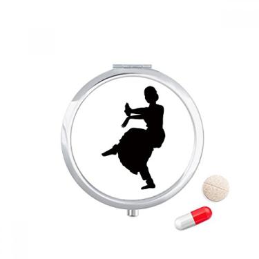 Imagem de Porta-comprimidos esportivos de dança de pavão para dançarina, caixa de armazenamento de medicamentos