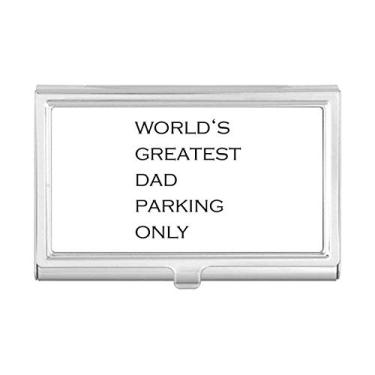 Imagem de World's Greatest Dad Festival Citação Porta-cartões de visita Carteira de bolso