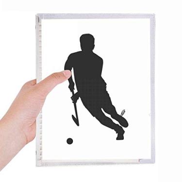 Imagem de Caderno de Hóquei Sports Running Physical Education Caderno de folhas soltas para diário recarregável