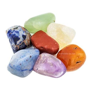 Imagem de Kit de 7 Pedras Naturais dos Chakras Mandala de Luz M