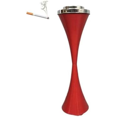 Imagem de Cinzeiro De Pé Ao Ar Livre Para Pátio, Cinzeiros Externos Grandes E Altos Para Descarte De Receptáculos De Bitucas De Cigarro, Fumante De Metal Comercial, Recipiente Para Cinzas De Charuto Com Tam