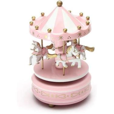 Imagem de Caixa De Música Personalizada Melhor Presente De Aniversário Carrossel Musical Cavalo Carrossel De Madeira Caixa De Música Brinquedo Criança Jogo Do Bebê Presente Da Menina Caixa Musical Presente,