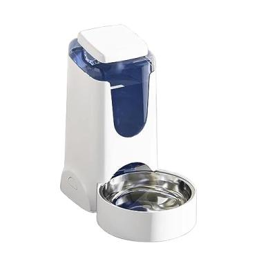 Imagem de Generic Dispensador automático de água para animais de estimação, bebedor de água à prova de vazamentos garrafa de água para cães sem derramamento grande, BRANCO