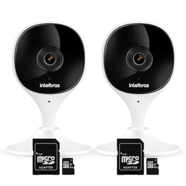 Imagem de Kit 2 Câmeras Wi-Fi com Aúdio e Inteligência Artificial iMX C Intelbras Visão Superwide + 02 Cartão De Memória 32gb