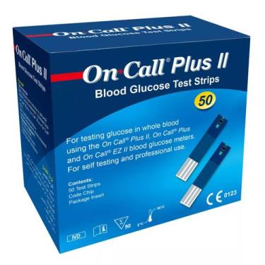 Imagem de Fita Glicemia Medição Glicose On Call Plus 2 C/50 Tiras - Acon